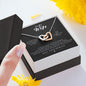 To my Wife- i Promise - Interlocking Hearts Necklace - Jewelry 3