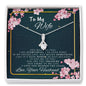 To my Wife - Love you beyond the Stars - Alluring Beauty Necklace - Jewelry 12