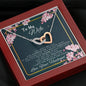 To my Wife - Love you beyond the Stars - Interlocking Hearts Necklace - Mahogany Style Luxury Box - Jewelry 4