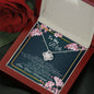 To my Wife - Love you beyond the Stars - Love Knot Necklace - Mahogany Style Luxury Box - Jewelry 6