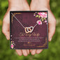 To my Wife - Love you Enormously - Anniversary Gift - Interlocking Hearts Necklace - Jewelry 2