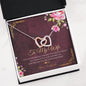 To my Wife - Love you Enormously - Anniversary Gift - Interlocking Hearts Necklace - Jewelry 9