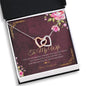 To my Wife - Love you Enormously - Anniversary Gift - Interlocking Hearts Necklace - Jewelry 6