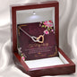 To my Wife - Love you Enormously - Anniversary Gift - Interlocking Hearts Necklace - Jewelry 5