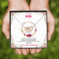 To my Wife - Loving you and Breathing - Interlocking Hearts Necklace - Jewelry 2