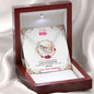 To my Wife - Loving you and Breathing - Interlocking Hearts Necklace - Jewelry 5