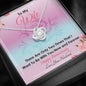 To my Wife - Now and Forever - Anniversary Gift - Love Knot Necklace - Jewelry 3