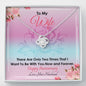 To my Wife - Now and Forever - Anniversary Gift - Love Knot Necklace - Standard Box - Jewelry 1