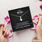 To my Wife - Reason to be - Black - Alluring Beauty Necklace - Jewelry 13