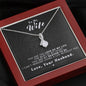 To my Wife - Reason to be - Black - Alluring Beauty Necklace - Mahogany Style Luxury Box - Jewelry 7