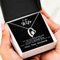 To my Wife - Reason to be - Black - Forever Love Necklace - Jewelry 11