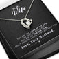 To my Wife - Reason to be - Black - Forever Love Necklace - Jewelry 3