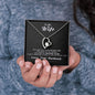 To my Wife - Reason to be - Black - Forever Love Necklace - Jewelry 5