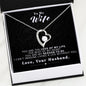 To my Wife - Reason to be - Black - Forever Love Necklace - Jewelry 10