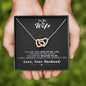 To my Wife - Reason to be - Black- Interlocking Hearts Necklace - Jewelry 2