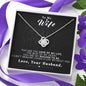 To my Wife - Reason to be - Black - Love Knot Necklace - Jewelry 4