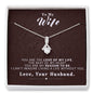 To my Wife - Reason to be - Dark Red - Alluring Beauty Necklace - Jewelry 12