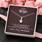 To my Wife - Reason to be - Dark Red - Alluring Beauty Necklace - Jewelry 3