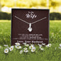 To my Wife - Reason to be - Dark Red - Alluring Beauty Necklace - Jewelry 14