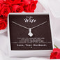 To my Wife - Reason to be - Dark Red - Alluring Beauty Necklace - Jewelry 11