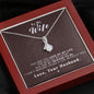 To my Wife - Reason to be - Dark Red - Alluring Beauty Necklace - Mahogany Style Luxury Box - Jewelry 7