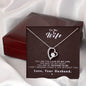 To my Wife - Reason to be - Dark Red - Forever Love Necklace - Jewelry 8