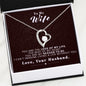 To my Wife - Reason to be - Dark Red - Forever Love Necklace - Jewelry 10