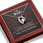 To my Wife - Reason to be - Dark Red - Forever Love Necklace - Jewelry 14