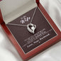 To my Wife - Reason to be - Dark Red - Forever Love Necklace - Jewelry 7