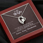 To my Wife - Reason to be - Dark Red - Forever Love Necklace - Mahogany Style Luxury Box - Jewelry 6
