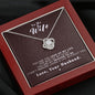 To my Wife - Reason to be - Dark Red- Love Knot Necklace - Jewelry 5