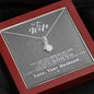 To my Wife - Reason to be - Gray - Alluring Beauty Necklace - Mahogany Style Luxury Box - Jewelry 7