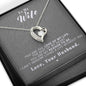 To my Wife - Reason to be - Gray - Forever Love Necklace - Jewelry 3