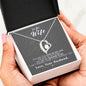 To my Wife - Reason to be - Gray - Forever Love Necklace - Jewelry 11