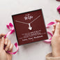 To my Wife - Reason to be - Medium Red - Alluring Beauty Necklace - Jewelry 13