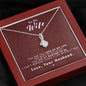 To my Wife - Reason to be - Medium Red - Alluring Beauty Necklace - Mahogany Style Luxury Box - Jewelry 7