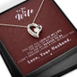 To my Wife - Reason to be - Medium Red - Forever Love Necklace - Jewelry 3