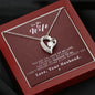 To my Wife - Reason to be - Medium Red - Forever Love Necklace - Mahogany Style Luxury Box - Jewelry 6