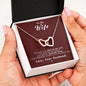 To my Wife - Reason to be - Medium Red - Interlocking Hearts Necklace - Jewelry 7