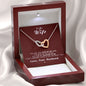 To my Wife - Reason to be - Medium Red - Interlocking Hearts Necklace - Jewelry 5