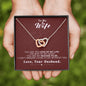 To my Wife - Reason to be - Medium Red - Interlocking Hearts Necklace - Jewelry 2