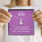 To my Wife - Reason to be - Pink - Alluring Beauty Necklace - Jewelry 5