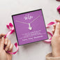 To my Wife - Reason to be - Pink - Alluring Beauty Necklace - Jewelry 13