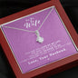 To my Wife - Reason to be - Pink - Alluring Beauty Necklace - Mahogany Style Luxury Box - Jewelry 7