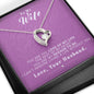 To my Wife - Reason to be - Pink - Forever Love Necklace - Jewelry 3