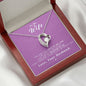 To my Wife - Reason to be - Pink - Forever Love Necklace - Jewelry 7