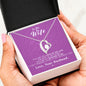 To my Wife - Reason to be - Pink - Forever Love Necklace - Jewelry 11
