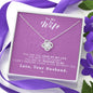 To my Wife - Reason to be - Pink- Love Knot Necklace - Jewelry 4