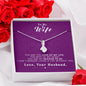 To my Wife - Reason to be - Purple - Alluring Beauty Necklace - Jewelry 11