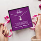 To my Wife - Reason to be - Purple - Alluring Beauty Necklace - Jewelry 13